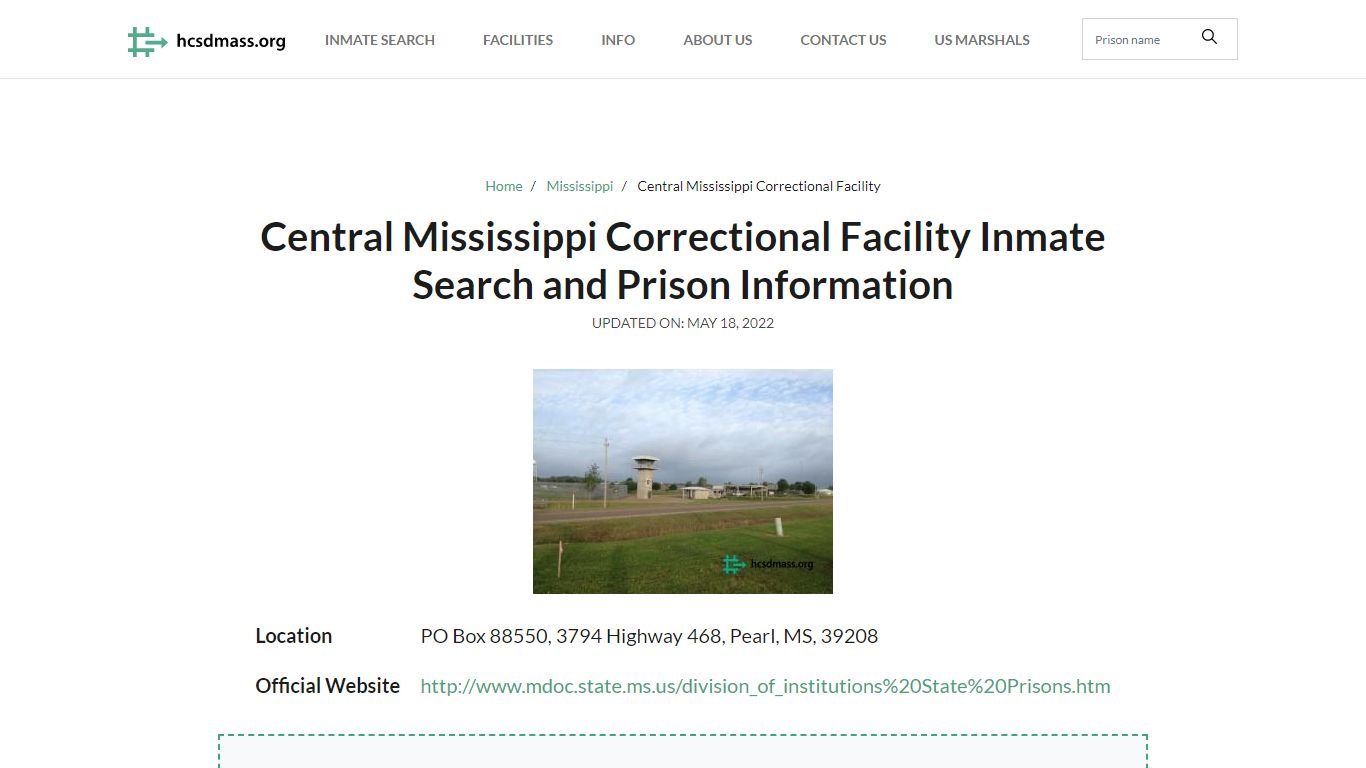 Central Mississippi Correctional Facility Inmate Search ...